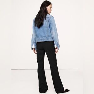 NWT! Black High-Rise Modern Straight Siena Italian Wool Pant - Multiple💛